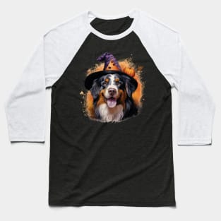 Halloween Bernese Mountain Dog Baseball T-Shirt